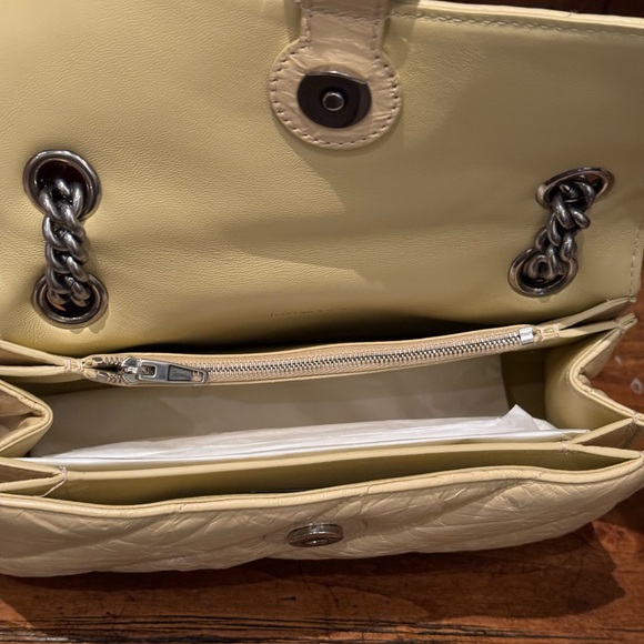 Balenciaga Crush Quilted Small Chain Bag light yellow NWT - Picture 13 of 15